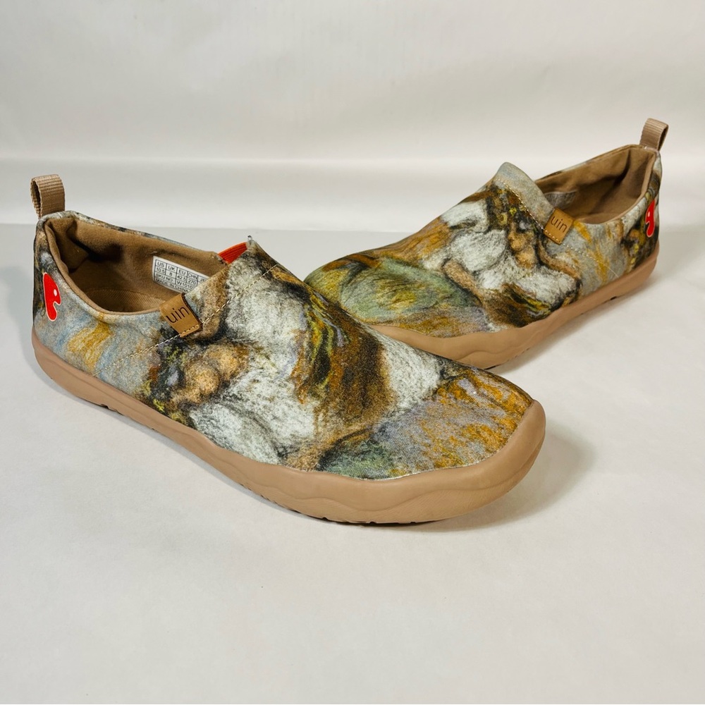UIN Walking Shoes Canvas Loafers Toledo I Edgar Degas Russian Dancers 10.5
